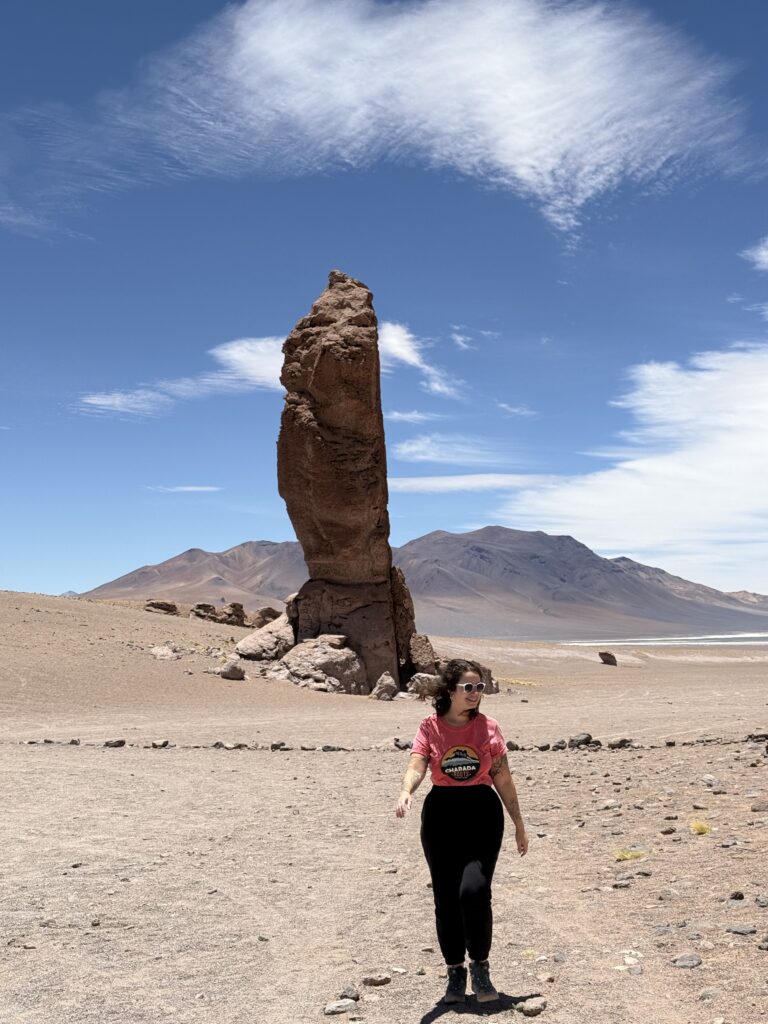 Formação rochosa dos Monjes de la Pacana, no altiplano do deserto do Atacama