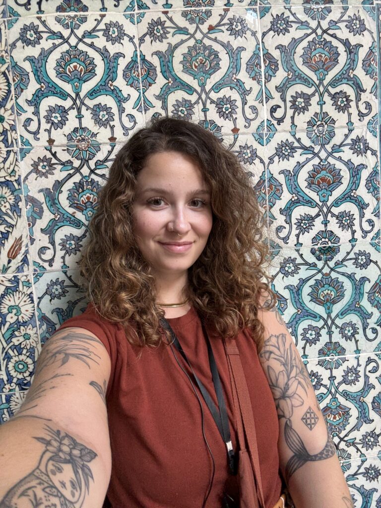 Parede de azulejos turcos em Istambul