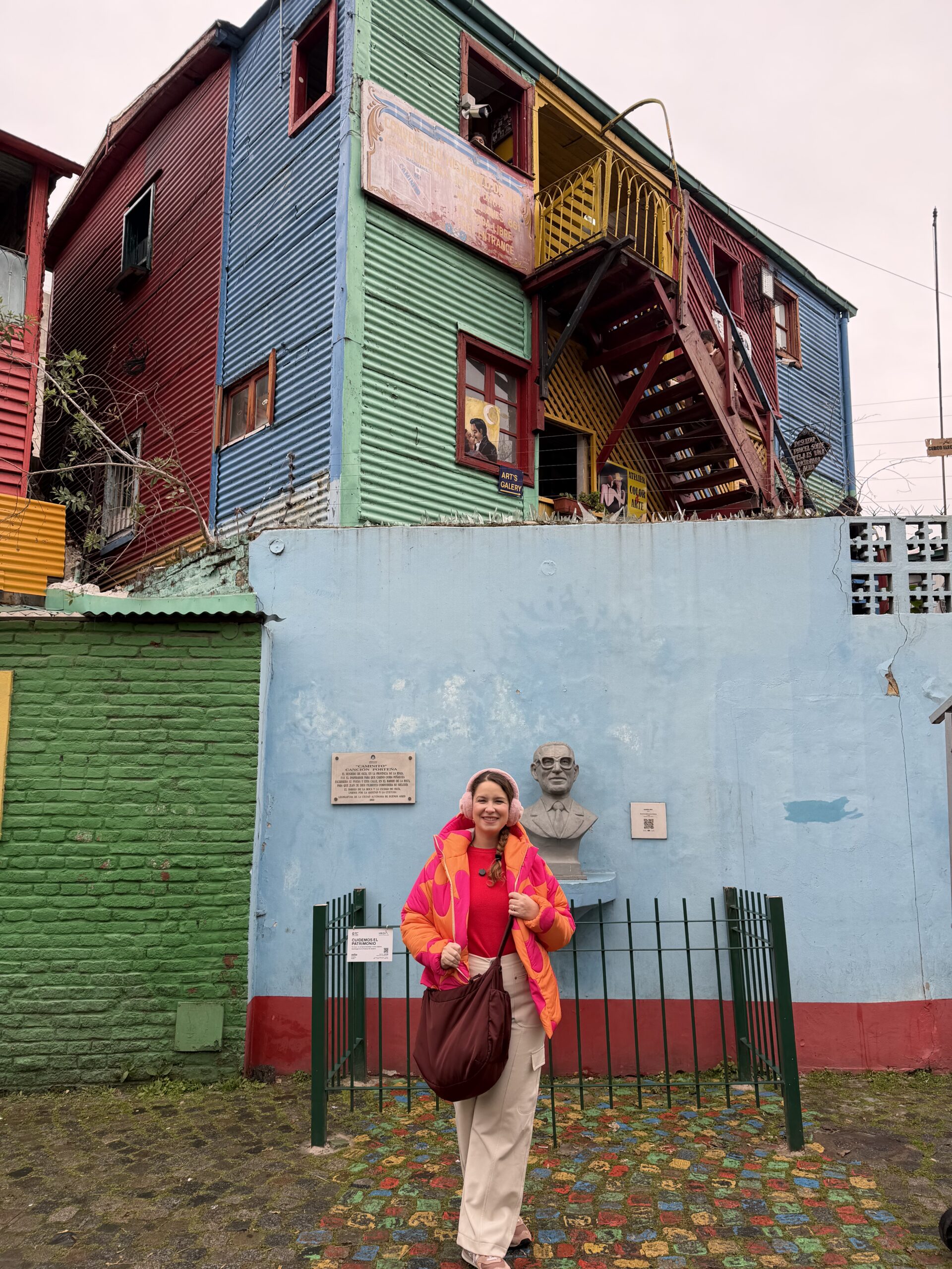 Casas coloridas do Caminito, no bairro La Boca, em Buenos Aires