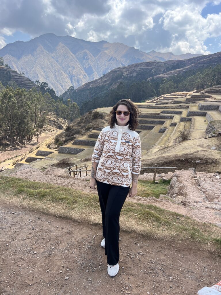 Terraços incas no Vale Sagrado, Peru